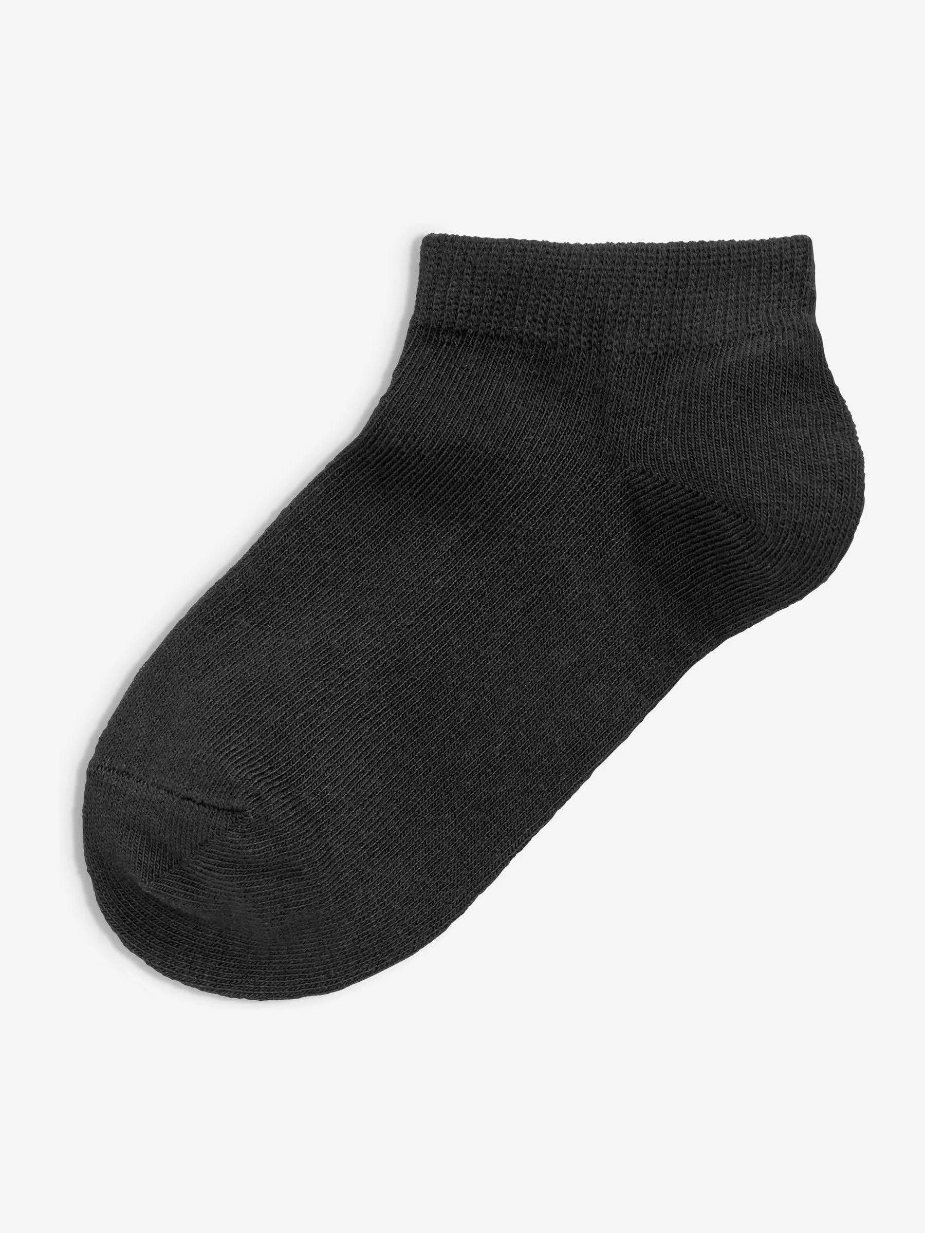 Black 5 Pack Cotton Rich Trainer Socks